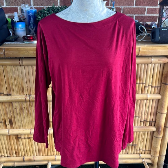 J. Jill Tops - J.Jill Luxe Supima boat-neck long sleeve shirt